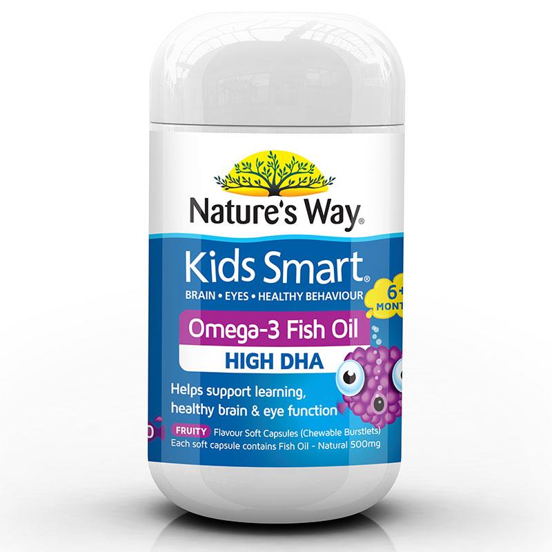 Kẹo vitamin bổ não Kids Smart Omega 3 Fish Oil