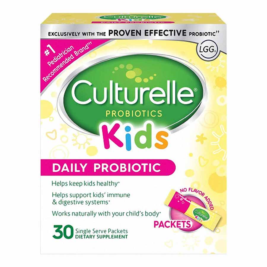 Men vi sinh cho bé Culturelle Probiotics Daily Kids Packets Hộp 30 gói