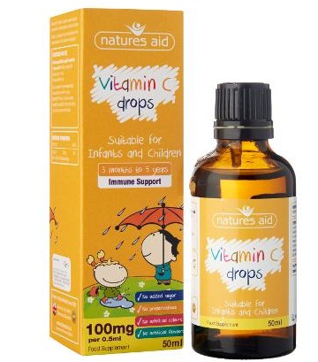 Natures Aid - Vitamin C dạng giọt dành cho trẻ