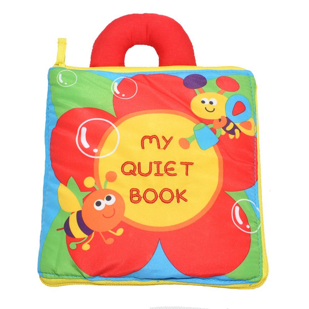 Sách vải giáo dục cho trẻ nhỏ Bông Hoa Đỏ My Quiet Book