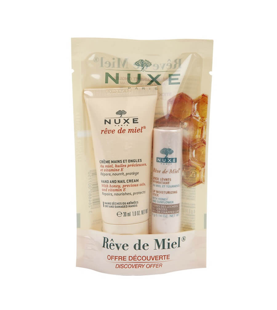 Set dưỡng da tay và son dưỡng Nuxe Reve de Miel