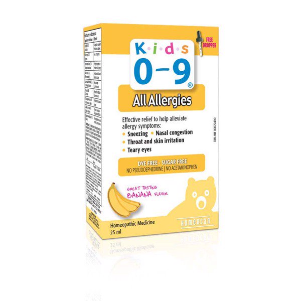 Siro trị ho,sổ mũi,viêm họng,cảm sốt  Kids Allergy 0-9 year 25ml (hộp).