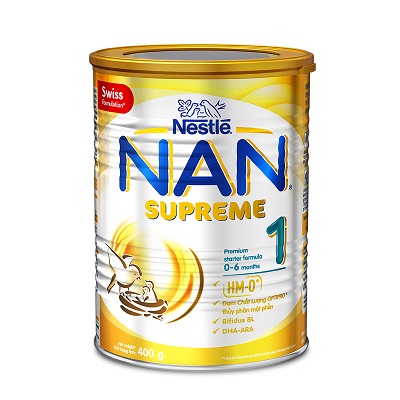 Sữa Nan Supreme số 1 400g dành cho trẻ từ 0-6 tháng tuổi