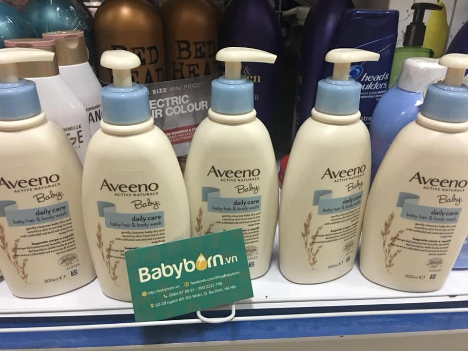 Sữa tắm gội cho bé Aveeno Daily Care Baby Hair & Body Wash 300ml