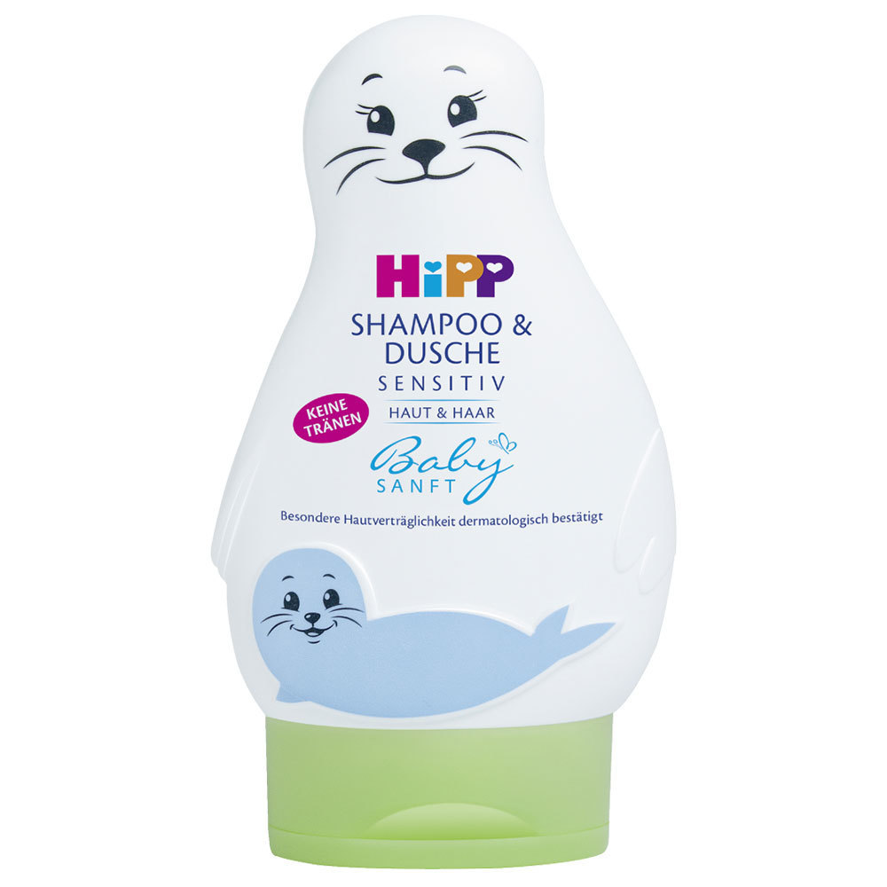 Sữa tắm và dầu gội cho bé Hipp Babysanft shampoo