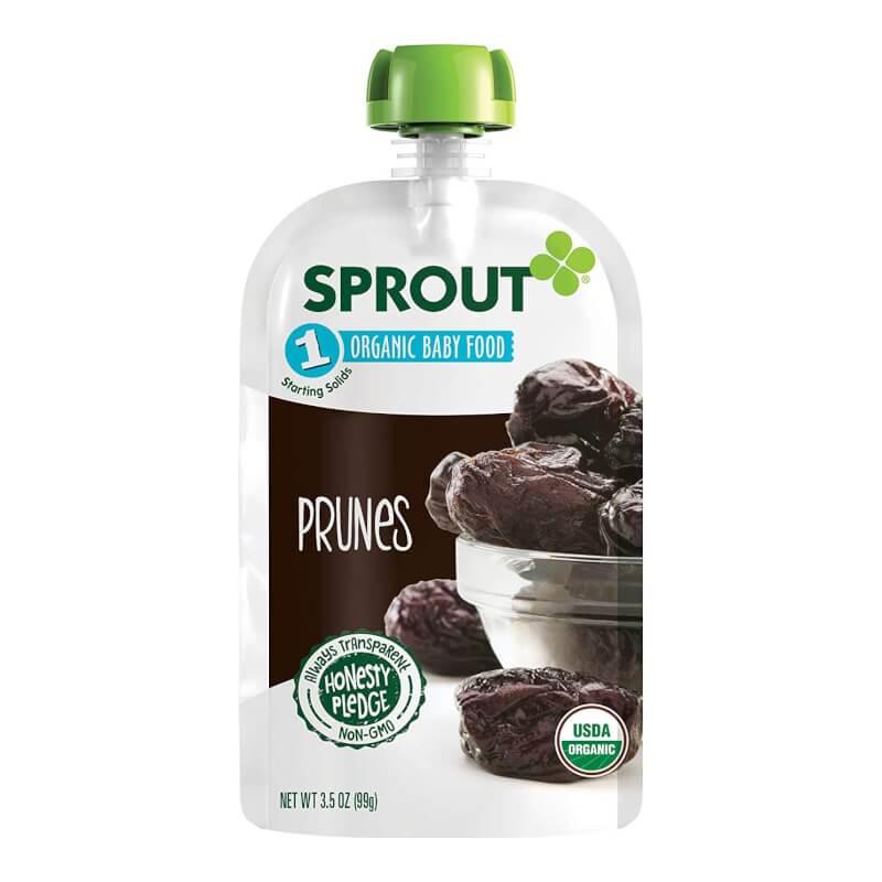 Thực phẩm ăn dặm dành cho trẻ em Mận khô- Sprout 1 Organics Baby Food, Prunes