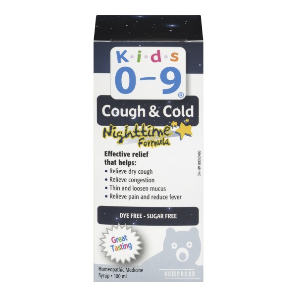 Thuốc cảm cúm ban đêm cho bé từ 0-9 tuổi- Kids Cough and Cold 0-9 Night Syruo