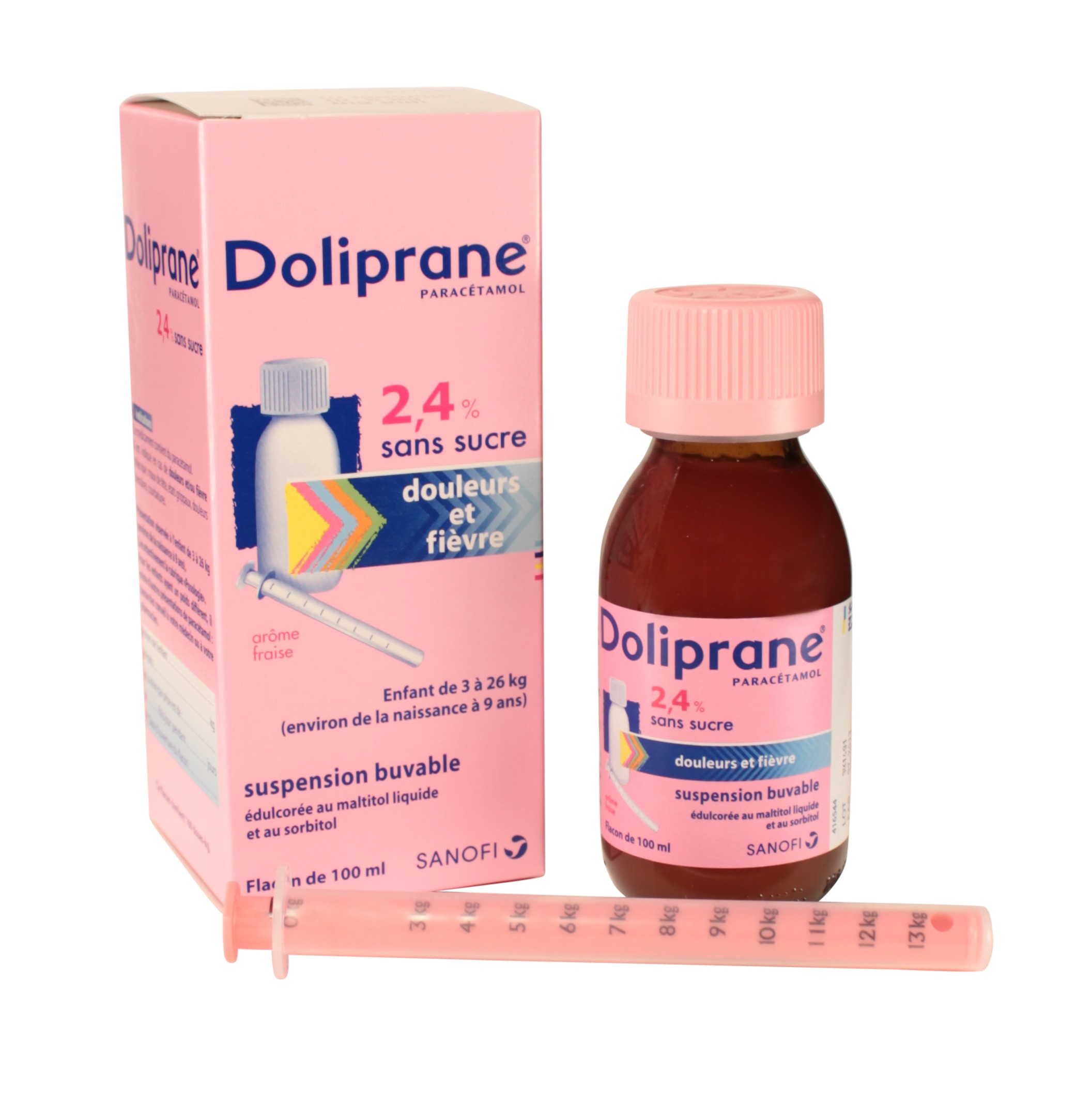 Thuốc hạ sốt Doliprane 2.4% từ Pháp.