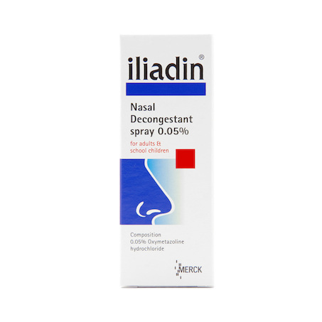 Thuốc nhỏ mũi cho trẻ Iliadin 0.05% cho trẻ từ 6 tuổi trở lên.