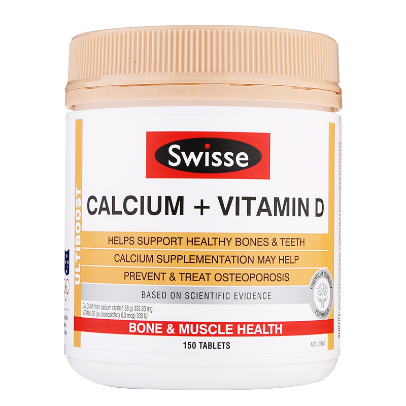 Viên Uống Chống Loãng Xương Tăng Cường Canxi Swisse Ultiboost Calcium + Vitamin D 150 viên