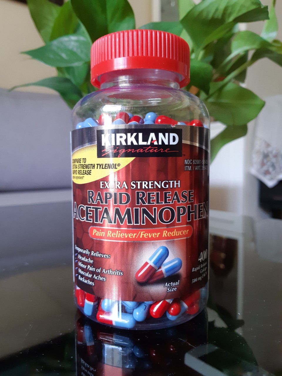 Viên uống giảm đau Kirkland Extra Strength Acetaminophen 500mg.