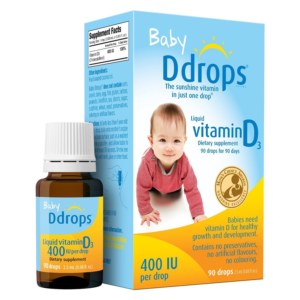 Vitamin D cho bé Baby Drops(90 giọt).