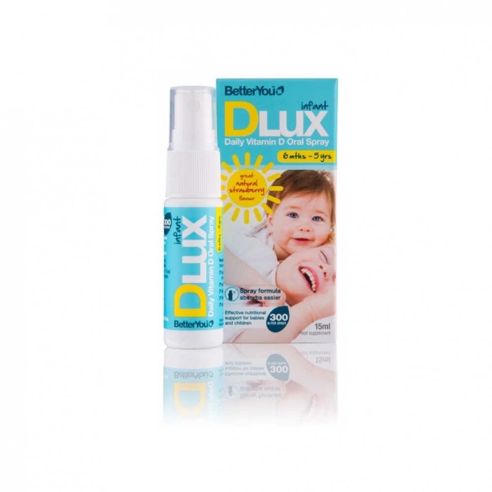Vitamin D3 Dlux dạng xịt cho trẻ sơ sinh đến 3 tuổi.