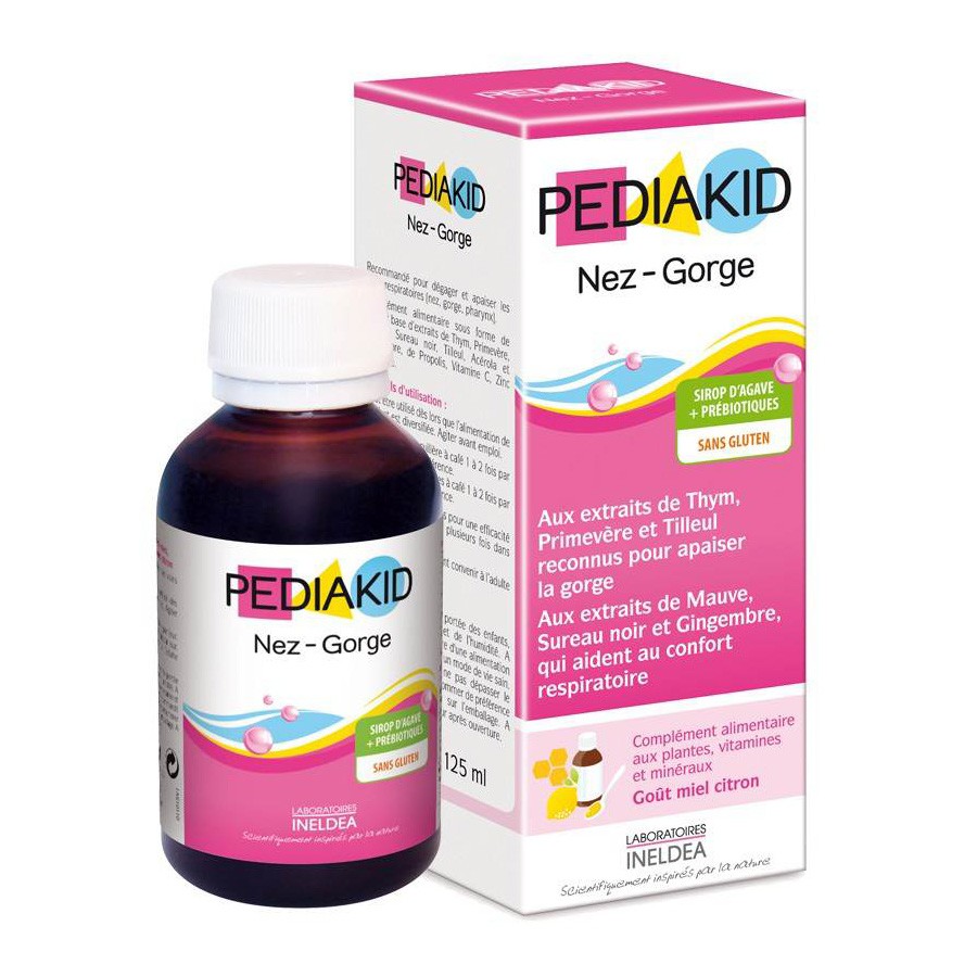 Vitamin Pediakid - Nez-Gorge mũi họng (125 ml, nội địa Pháp)